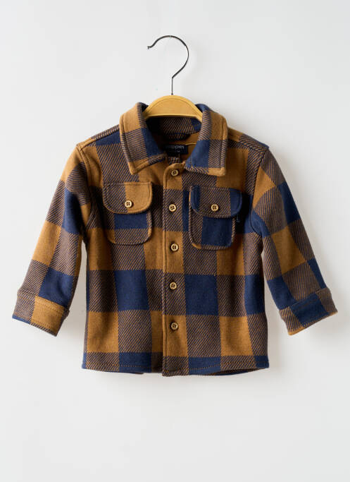 Chemise manches longues marron NOPPIES pour garçon