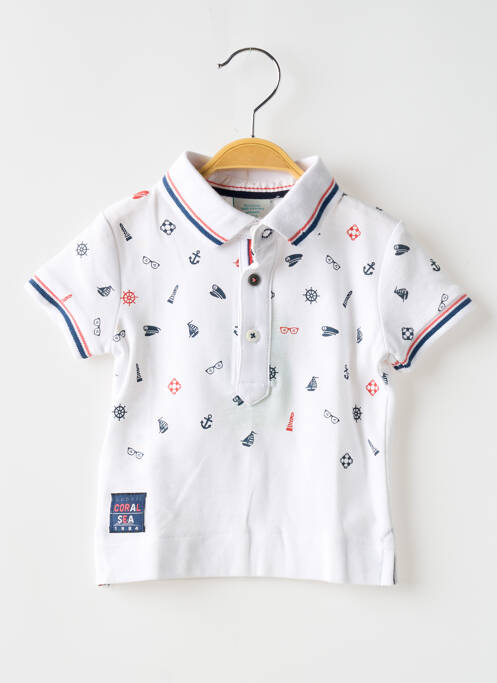 Polo blanc BOBOLI pour garçon