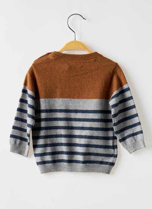 Pull col rond manches longues marron MAYORAL garcon