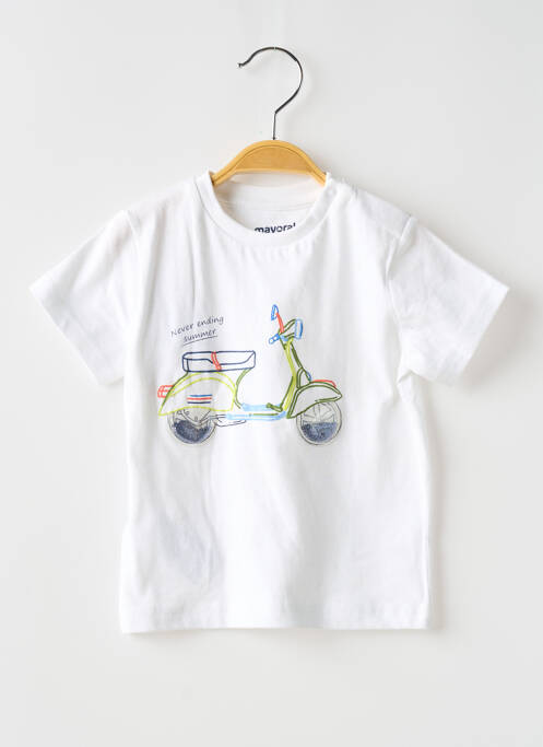 T-shirt blanc MAYORAL pour garçon