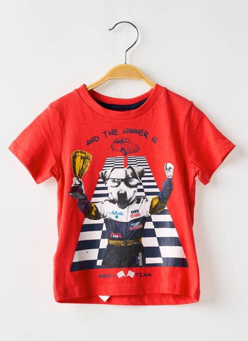T-shirt rouge BOBOLI pour garçon