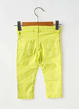 Pantalon slim fermeture zippée sous rabat boutonné jaune MAYORAL garçon
