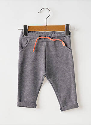 Pantalon droit fermeture liens à nouer taille élastique gris BOBOLI garcon