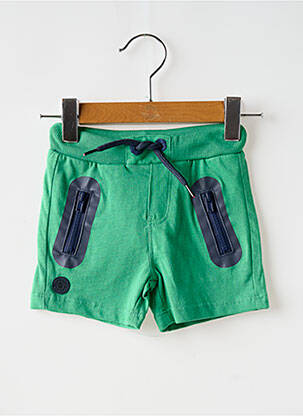 Short poches taille élastique vert BOBOLI garçon