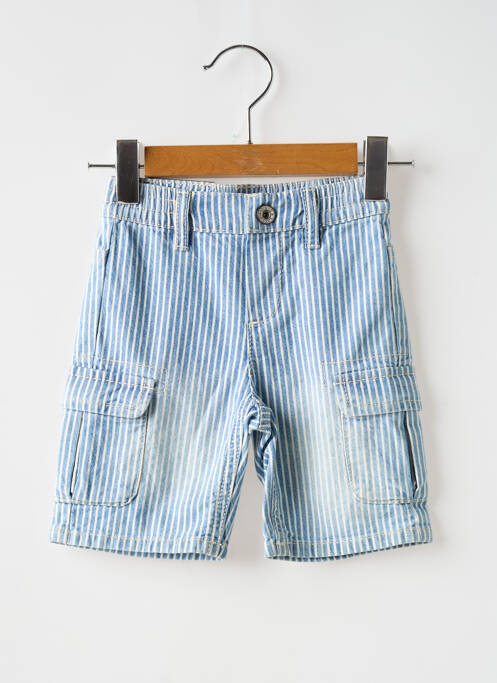 Bermuda bleu 3 POMMES pour garçon