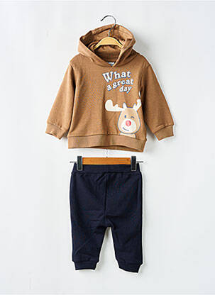 Ensemble de sport bas pantalon marron LOSAN garcon