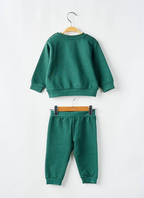 Ensemble de sport col rond vert LOSAN garcon