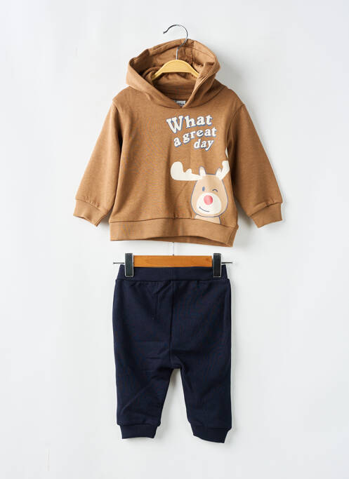 Ensemble de sport imprimé fantaisie marron LOSAN garcon