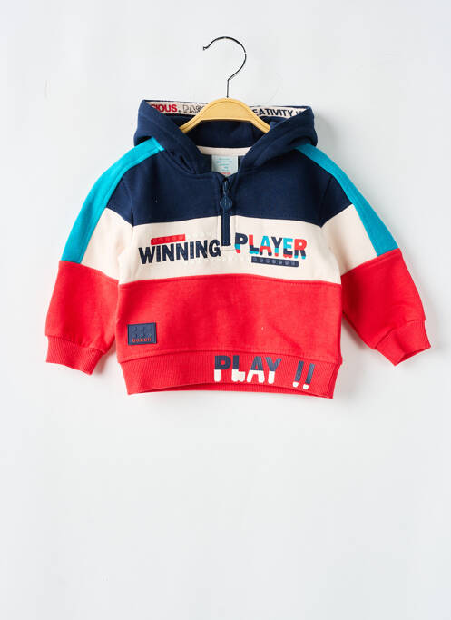 Sweat-shirt à capuche rouge BOBOLI pour garçon