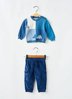 Ensemble pantalon taille élastique bleu MAYORAL garçon