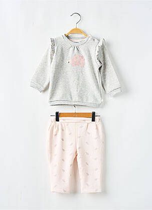 Ensemble pantalon manches longues rose NOUKIE'S fille