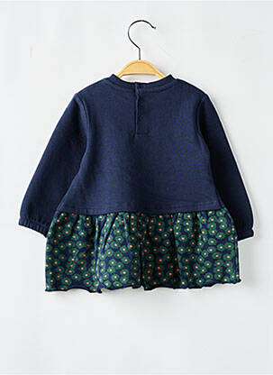 Robe courte manches longues manches longues bleu LOSAN fille