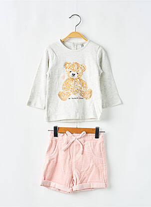 Ensemble short rose LOSAN pour fille