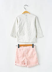 Ensemble short rose LOSAN pour fille seconde vue