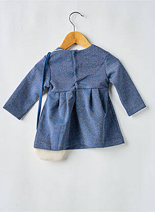 Robe courte manches longues manches longues bleu MAYORAL fille
