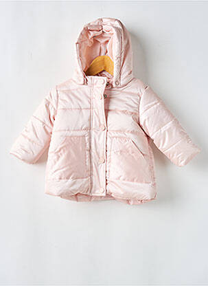 Doudoune poches a capuche rose LOSAN fille