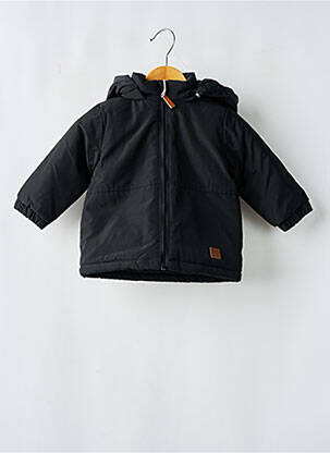 Parka poches a capuche noir LOSAN garçon