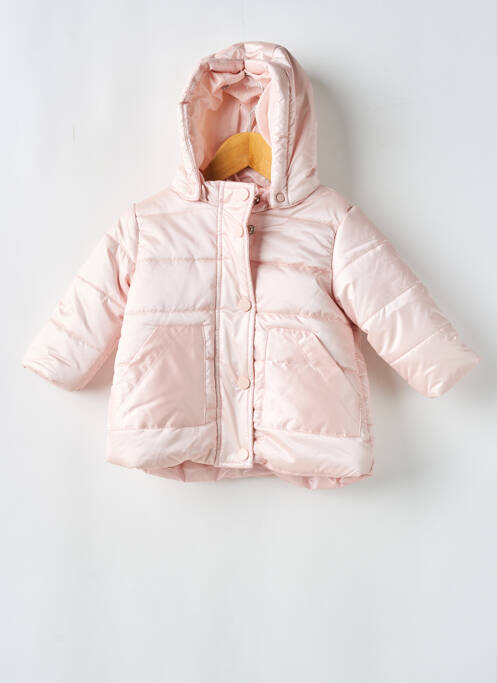 Doudoune manches longues a capuche rose LOSAN fille