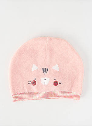 Bonnet maille fine rose NOUKIE'S fille