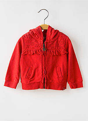 Veste casual col rond rouge BOBOLI fille