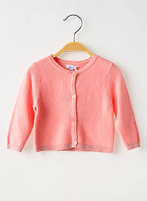 Gilet manches longues resserrée sur le bas orange ABSORBA fille