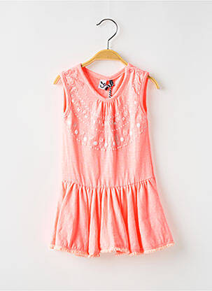 Robe mi-longue sans manche sans manche rose 3 POMMES fille
