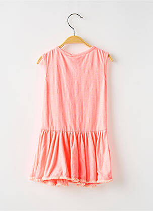 Robe mi-longue sans manche sans manche rose 3 POMMES fille