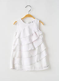 Robe mi-longue sans manche sans manche blanc 3 POMMES fille