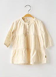 Robe mi-longue doublure manches longues beige NOPPIES fille
