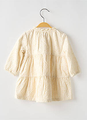 Robe mi-longue doublure manches longues beige NOPPIES fille