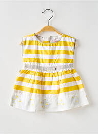 Robe mi-longue sans manche sans manche jaune BOBOLI fille