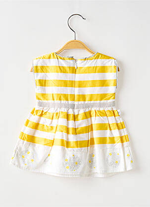 Robe mi-longue sans manche sans manche jaune BOBOLI fille