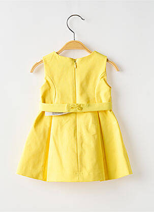 Robe mi-longue sans manche sans manche jaune MAYORAL fille
