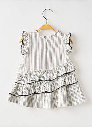 Robe mi-longue manches courtes manches courtes gris MAYORAL fille