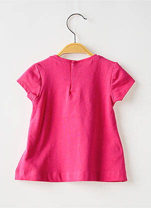 T-shirt stretch manches courtes rose MAYORAL fille