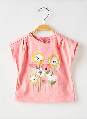 T-shirt coupe cintrée manches courtes rose MAYORAL fille