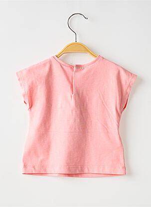T-shirt coupe cintrée manches courtes rose MAYORAL fille