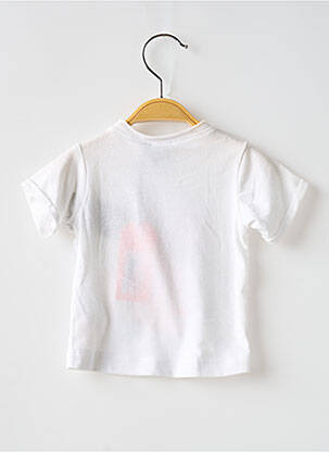 T-shirt coupe cintrée manches courtes blanc 3 POMMES fille