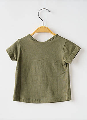 T-shirt coupe cintrée manches courtes vert BOBOLI fille