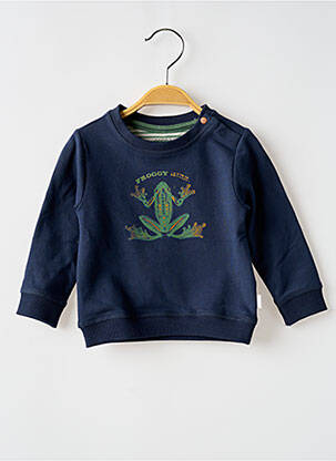Sweat-shirt tissage jersey manches longues bleu NOPPIES garcon