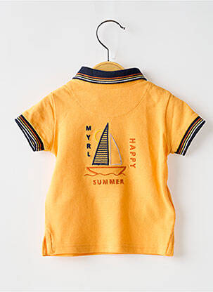 Polo stretch manches courtes orange MAYORAL garcon