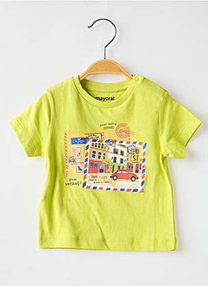 T-shirt stretch manches courtes vert MAYORAL garcon