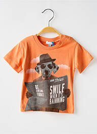 T-shirt stretch manches courtes orange ABSORBA garcon