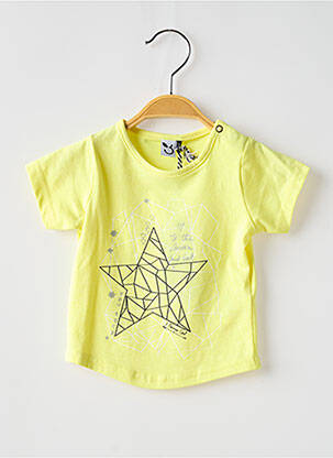 T-shirt coupe cintrée manches courtes jaune 3 POMMES fille
