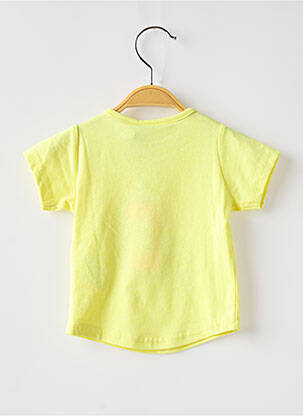 T-shirt coupe cintrée manches courtes jaune 3 POMMES fille