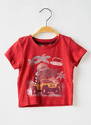 T-shirt stretch manches courtes rouge BOBOLI garçon