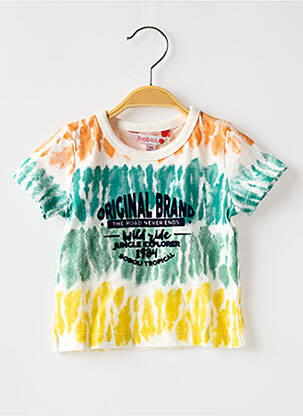 T-shirt stretch manches courtes vert BOBOLI garçon