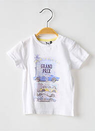 T-shirt stretch manches courtes blanc 3 POMMES garcon