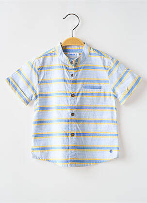 Chemise manches courtes poches bleu MAYORAL garçon