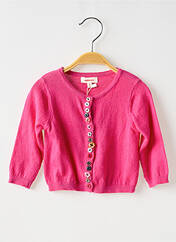 Gilet manches longues rose CATIMINI pour fille seconde vue